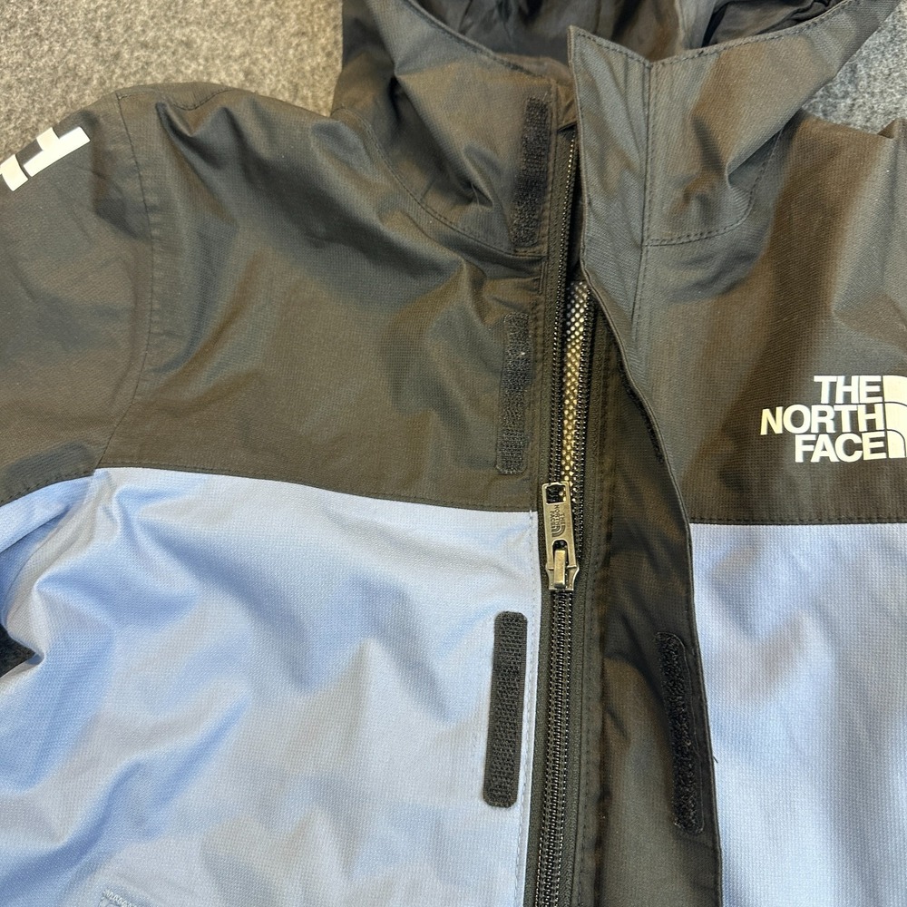 The North Face Boys Antora Rain Jacket Folk Blue Black Size XS 6 Waterproof Zip - Picture 7 of 15